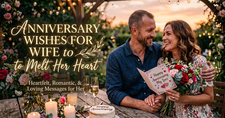 Anniversary Wishes for Wife to Melt Her Heart