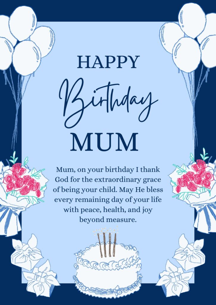 Birthday Blessings for Mum