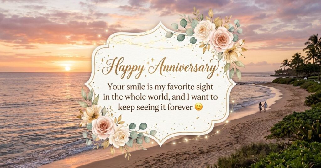 Cute & Sweet Anniversary Wishes to Make Her Smile