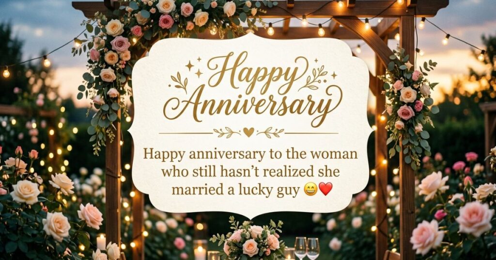 Funny & Light-Hearted Anniversary Wishes for Wife