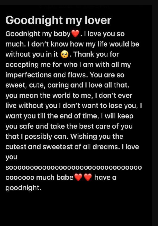 Long Good Night Paragraphs for My Love