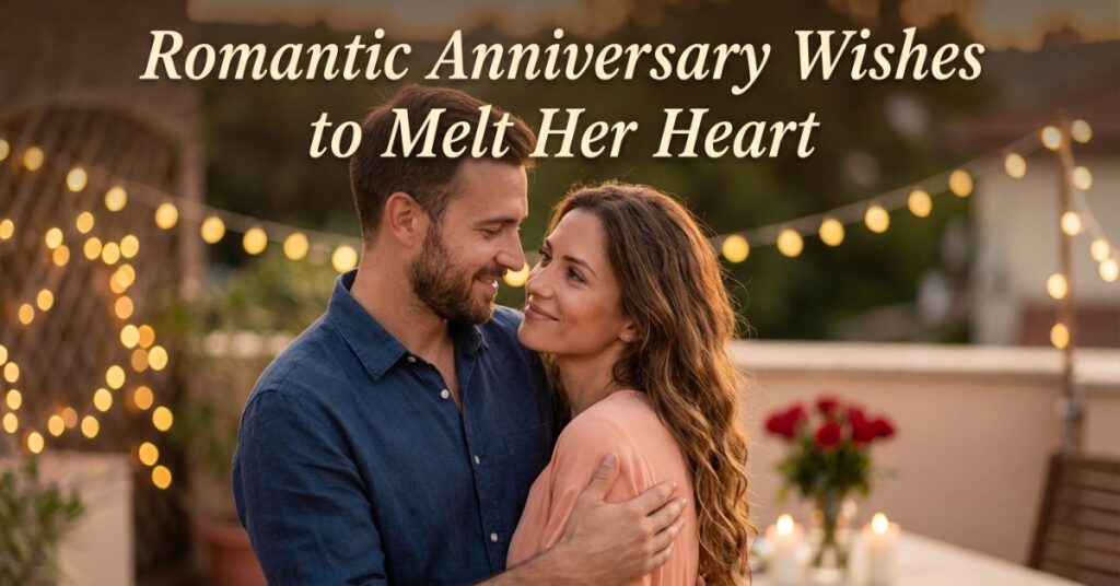 Romantic Anniversary Wishes to Melt Her Heart