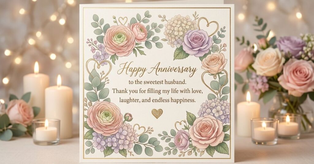 Sweet Anniversary Wishes for Husband