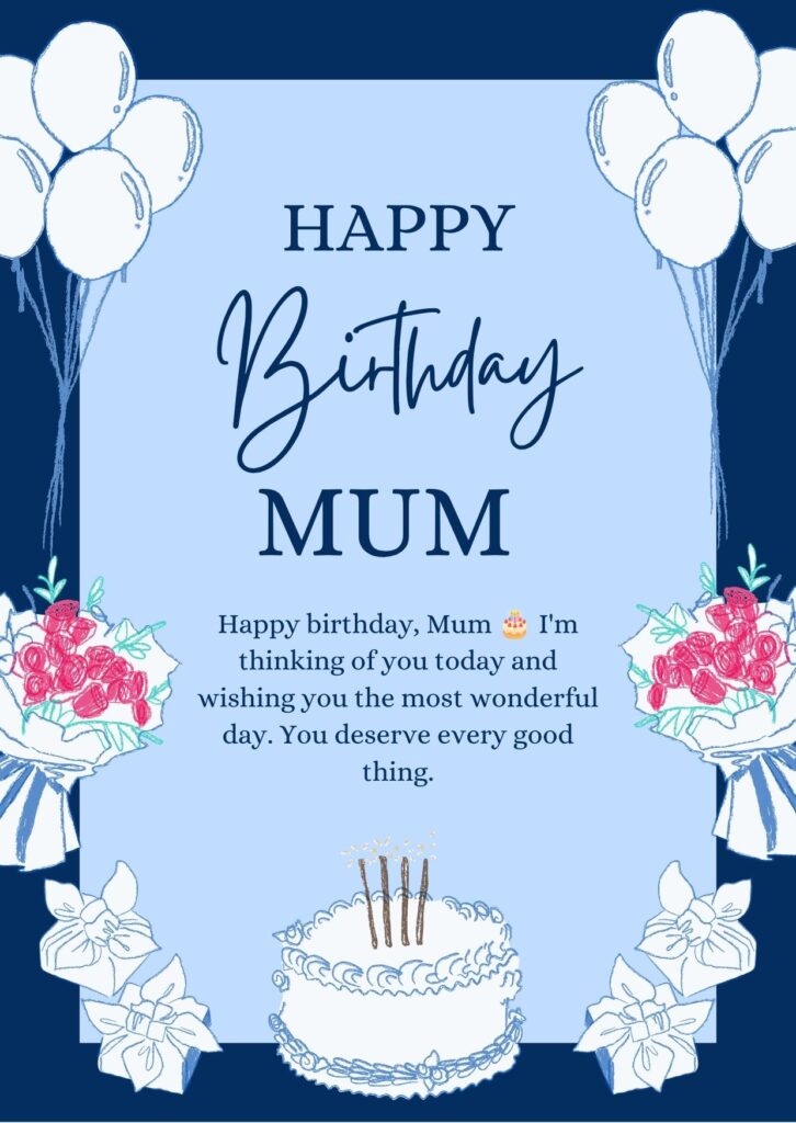 WhatsApp Birthday Messages for Mum
