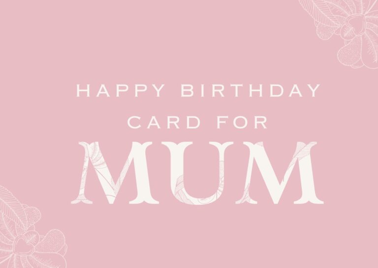 happy birthday card for mum