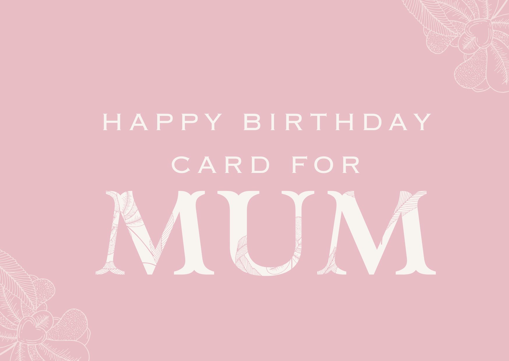 happy birthday card for mum
