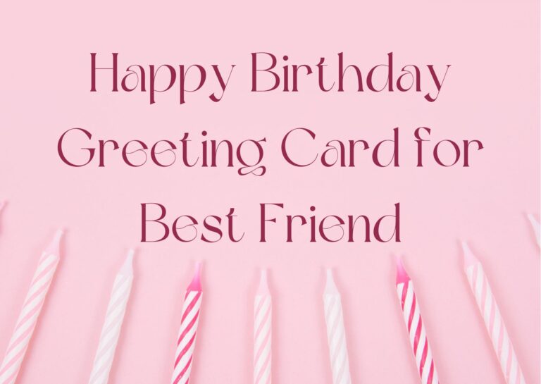 happy birthday greeting card for best friend