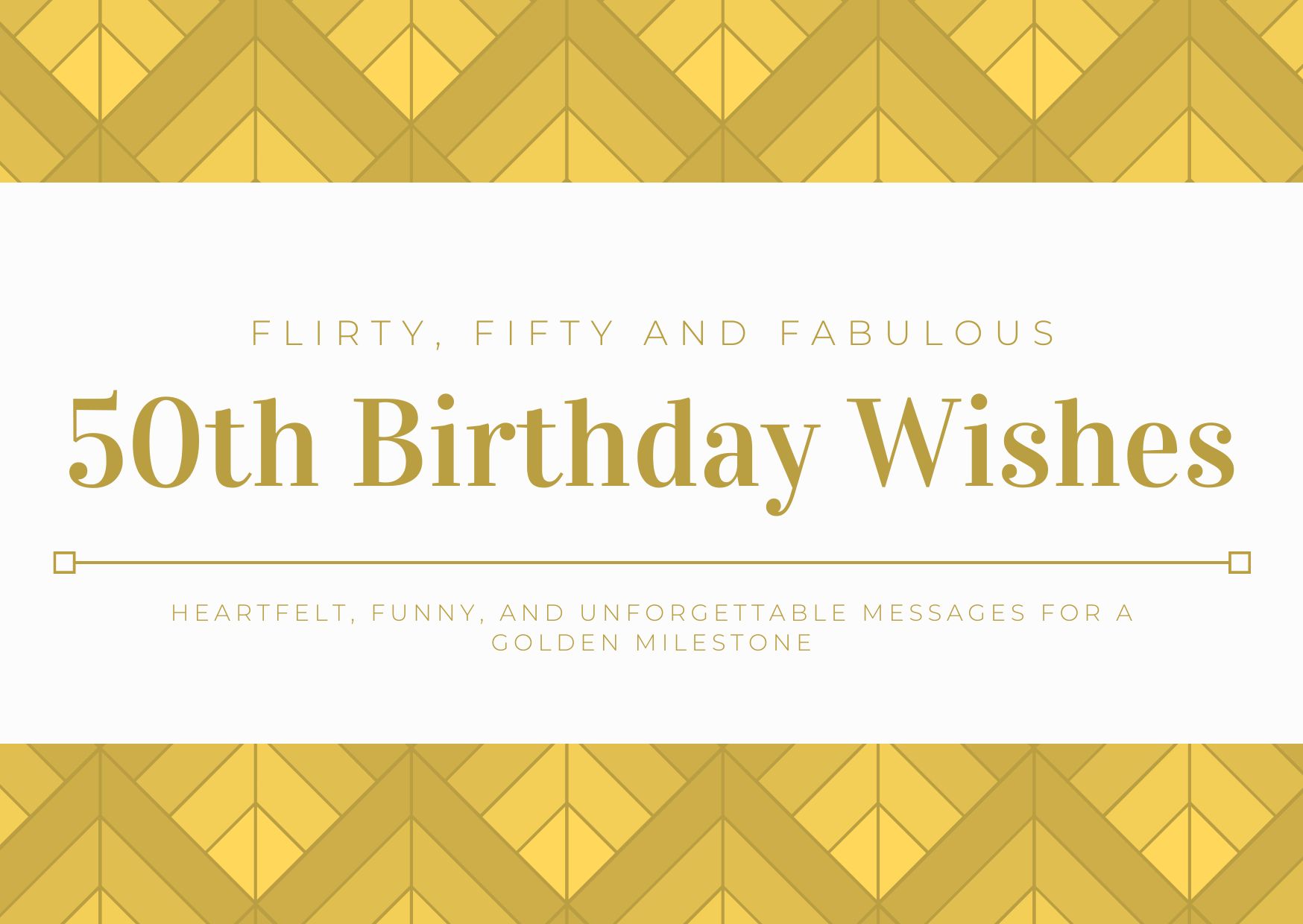 50th Birthday Wishes