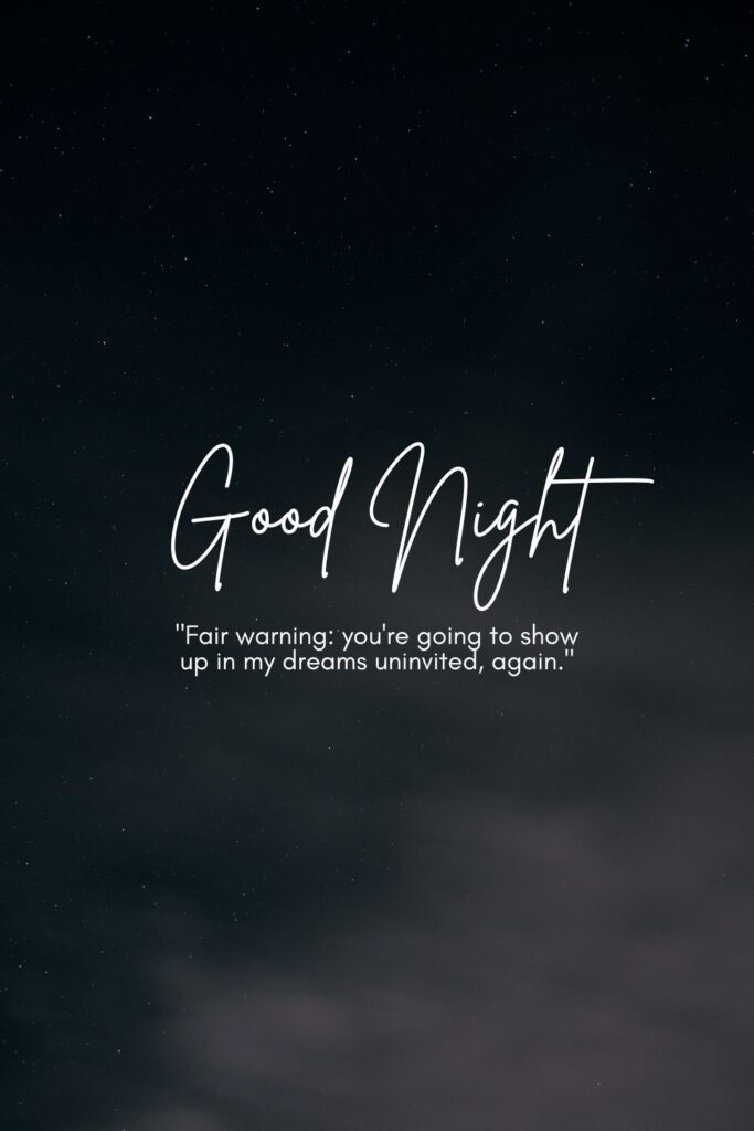 Cute and Flirty Good Night Texts