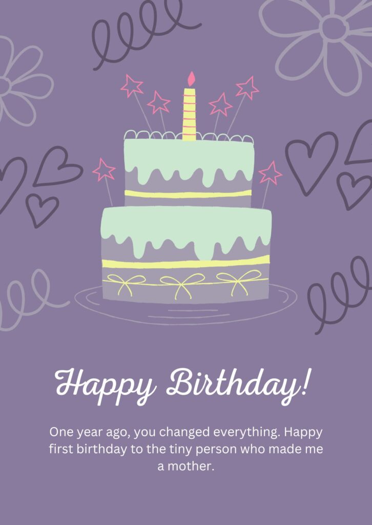 First Birthday Wishes for Son