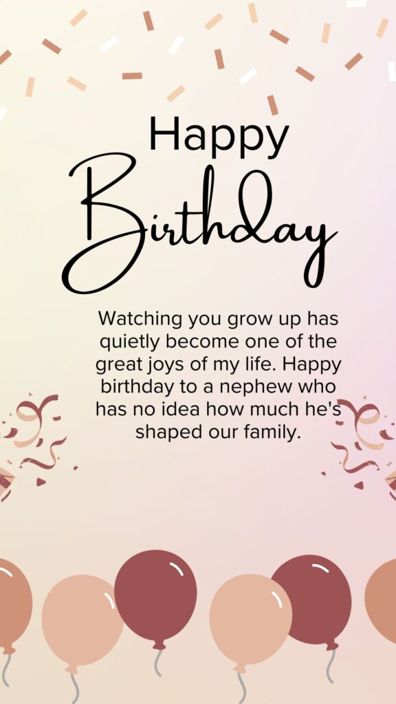 Heart-Touching Birthday Wishes for Nephew