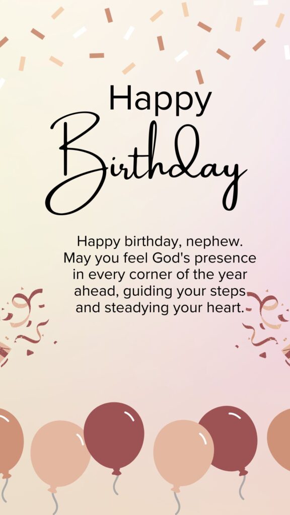Religious Birthday Blessings for Nephew