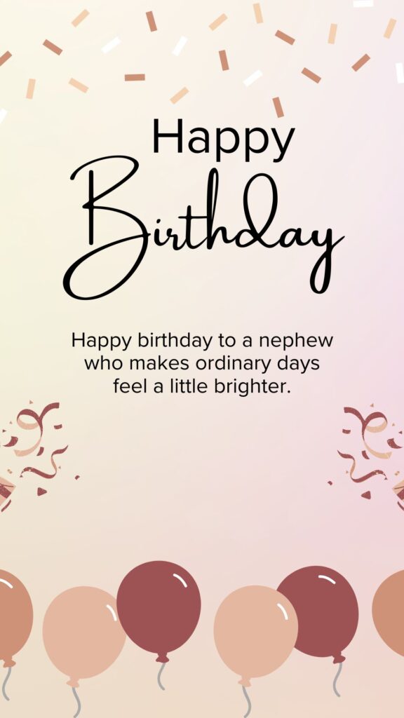 Short Birthday Wishes for Nephew