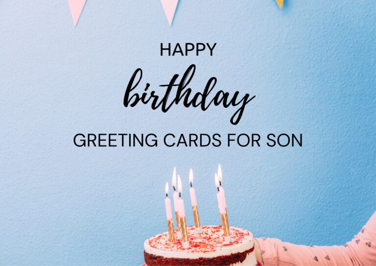 birthday greeting cards for son