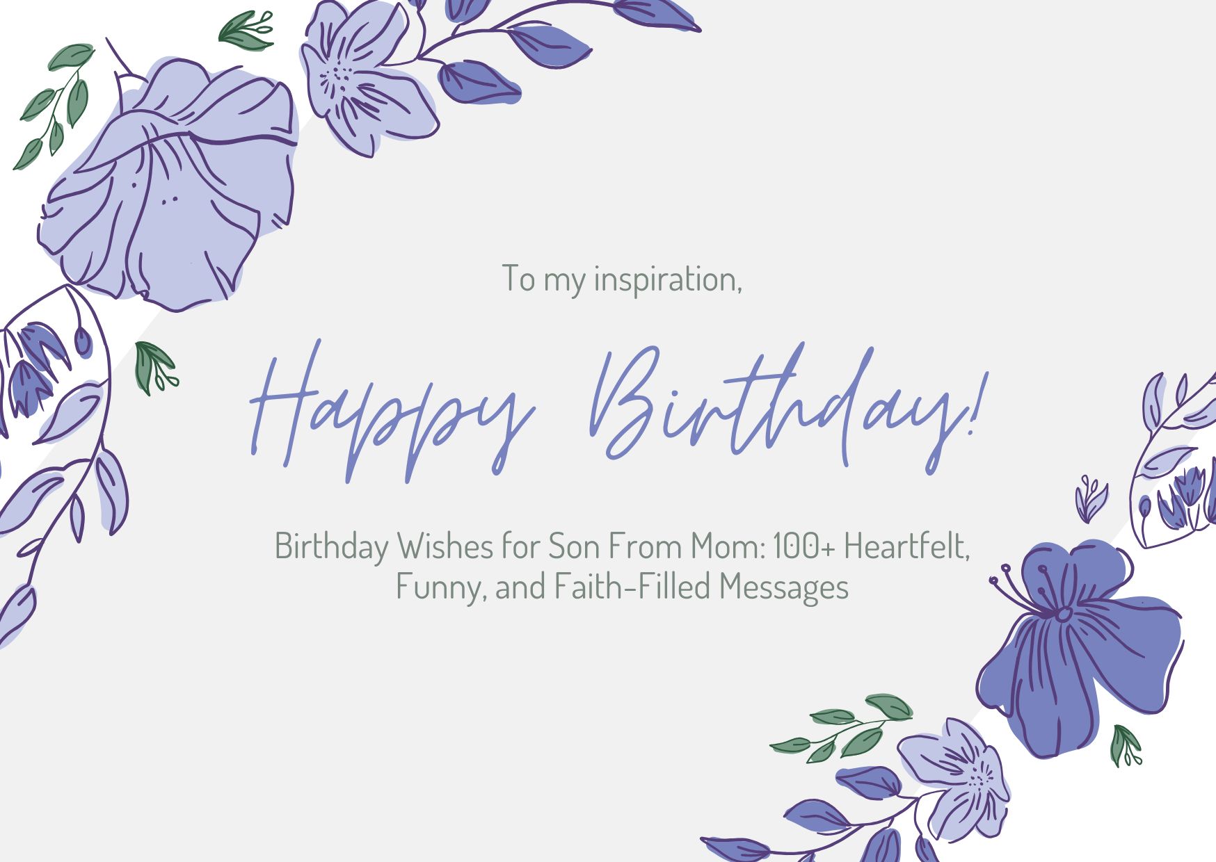 birthday wishes for son from mom​
