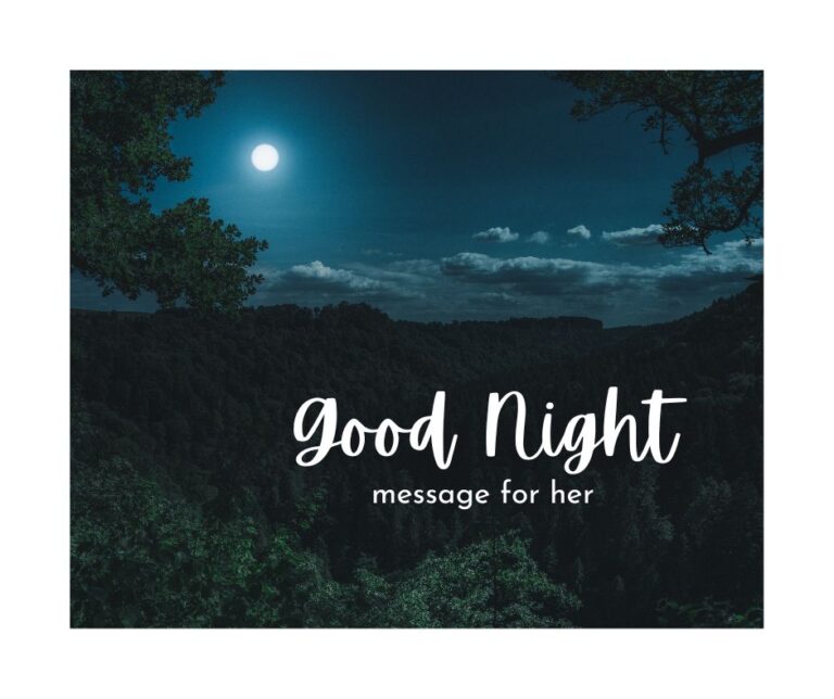 good night message for her